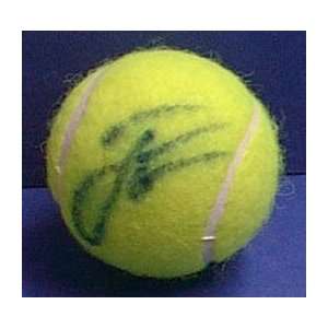 Jan Michael Gambill Autographed Tennis Ball  Sports 