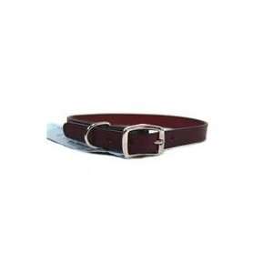  Best Quality Creased Leather Collar / Burgundy Size 1/2 