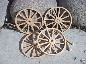 WAGON & CANNON WHEELS   Thin Rim 4 Diameter Alder wood  