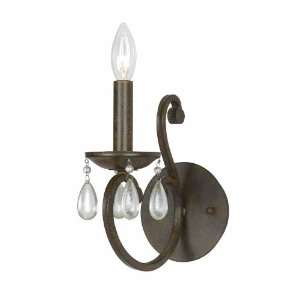 Triarch 33190/1 Value Series 190 1 Light Wall Sconce, Antique Bronze 