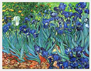 Irises by Vincent Van Gogh   this beautiful mural is composed of 