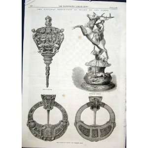   Leeds Exhibition Bellows Cup Brooch Sword Vase Ewer