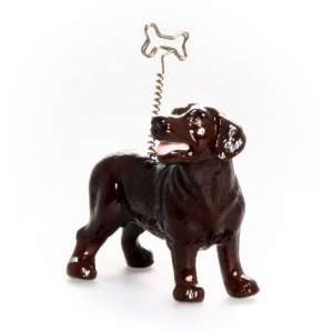  Labrador Retriever Hand Crafted Picture Holder   Chocolate 