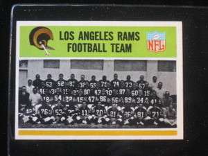 1965 Philadelphia #85 Los Angeles Rams Team Card EX+ 18631  