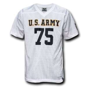   Screen Print Military Logo Football Jersey (US Army White, 2XLARGE
