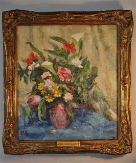 ORIGINAL OIL FRENCH Paul Louis Guilbert b.1886 authenticated R G 