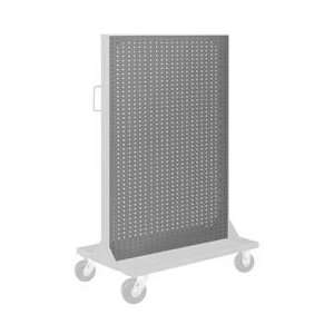  Pegboard Panel For Portable Bin Cart Gray 