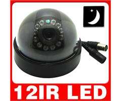 12 LED IR Night vision indoor Dome color CCTV Camera N19S/P19S