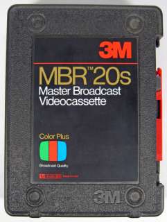 3M U matic MBR 20s Master Broadcast Videocassette  