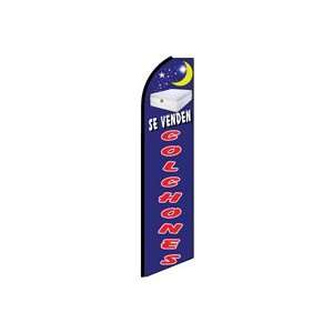  SE VENDEN COLCHONES Feather Banner Flag (11.5 x 3 Feet 