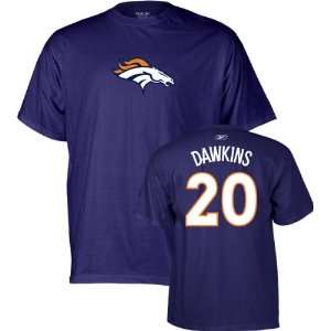 Brian Dawkins Reebok Name and Number Denver Broncos T Shirt