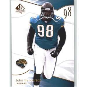  2009 SP Authentic #97 John Henderson   Jaguars (Football 
