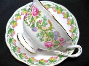 ROYAL ALBERT LOYALTY VICTORIANS TEA CUP AND SAUCER DUO THISTLE  