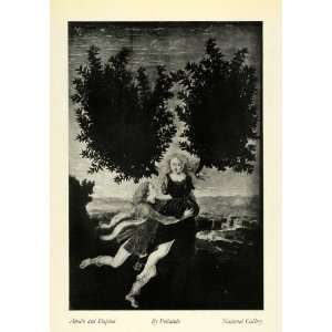  1932 Print Antonio del Pollaiolo Apollo Daphne Greek Mythology Myth 