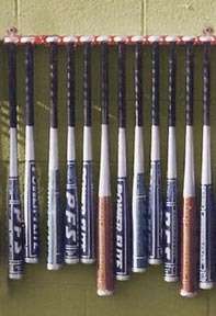 OLYMPIA SPORTS 12 Baseball Bat Steel Wall Storage Rack  