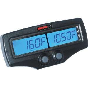 Koso North America Dual EGT Meter with Tachometer and Water Temperatur