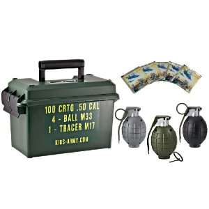  Toy Grenades & Ammo Can Set Toys & Games