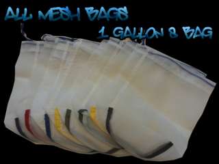 All MESH 1 GALLON BUBBLE BAGS ICE EXTRACTION POLLEN HERBAL MEDICINAL 