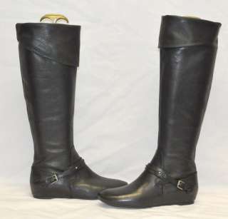 Via Spiga MALORY Black Womans Over Knee Tall Boots 6 M  