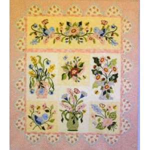  6045 PT Fantasy Flowers Applique Quilt Pattern by P3 