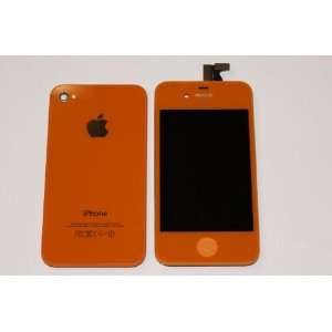 iPhone 4G Orange Conversion Kit Front Glass Digitizer +LCD + Back 