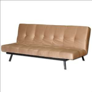  Black Simmons Futons Monaco EuroConvertible Sofa