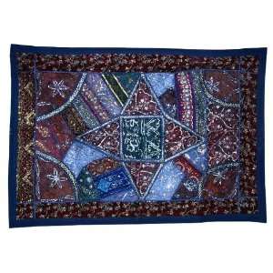   Wall Hanging Tapestry with Old Sari Patch Work