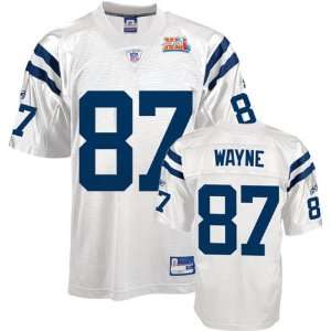  Reggie Wayne Indianapolis Colts White Super Bowl XLI Jersey 