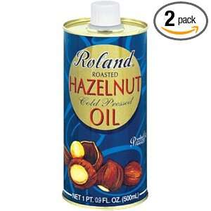 Roland Hazelnut Oil From France, 16.9 Ounce Can (Pack of 2)  