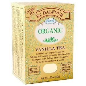   Dalfour  Organic Black Tea, Vanilla, 25 bags