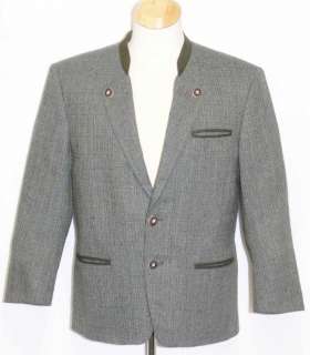 WOOL Men Green German Sport Dress Suit JACKET Coat 44 L  