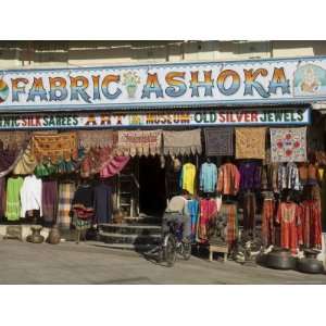 Rajasthani Fabirc Shops, Udaipur, Rajasthan State, India Photographic 