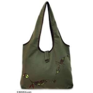  Cotton sling tote, Dragonfly Flight