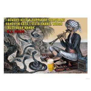  Stimulant and Snake Giclee Poster Print, 24x32