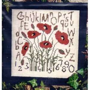  Country Poppies   Cross Stitch Pattern Arts, Crafts 