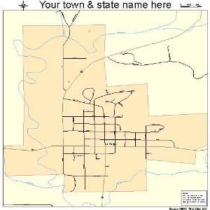  Street & Road Map of La Farge, Wisconsin WI   Printed 