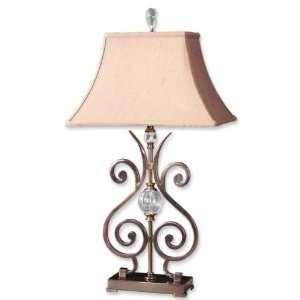    Chailyn Champagne Bronze/Crystal Metal Table Lamp