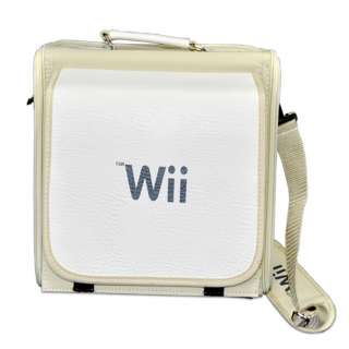 size and includes a shoulder strap for you to carry your Nintendo Wii