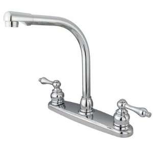 Elements of Design EB71 Victorian High Arch Kitchen Faucet with Metal 