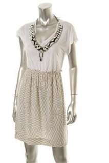 Vena Cava White Versatile Dress Embellished Sale  