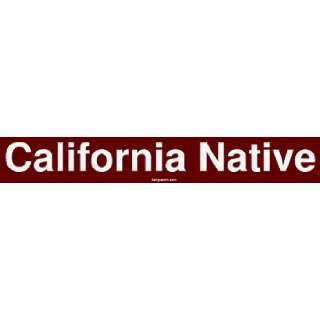  California Native MINIATURE Sticker Automotive
