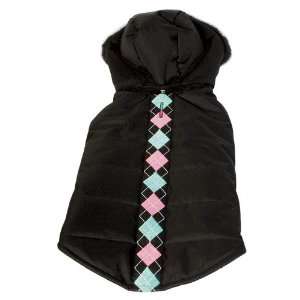  Argyle Quilted Sweater   Small   Black