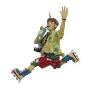  Male Vacationer Christmas Ornament