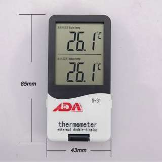   showing aquarium ambient temperature 2 selectable temperature unit