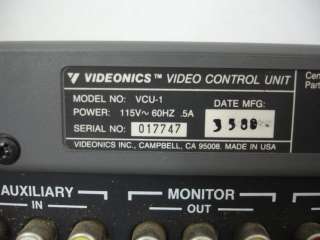 Videonics Video Control Unit Model VCU 1  