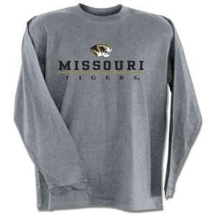  Missouri Tigers MIZZOU MU NCAA Dark Ash Long Sleeve T 
