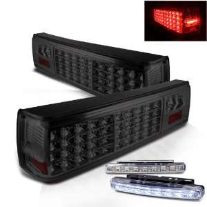 Eautolights 1987 1993 Ford Mustang LED Smoked Tail Lights 