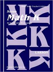 Saxon Math K 1st Edition, Homeschool Kit, (156577017X), Saxon 