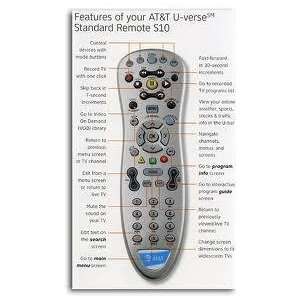  AT&T Uverse Multi Function Universal Remote Control 