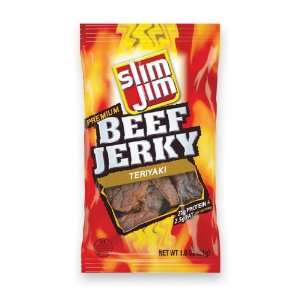 Slim Jim Teriyaki Jerky, 1.8 Ounce (Pack of 6)  Grocery 